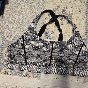 ZYIA Active Black and Gray Sports Bra